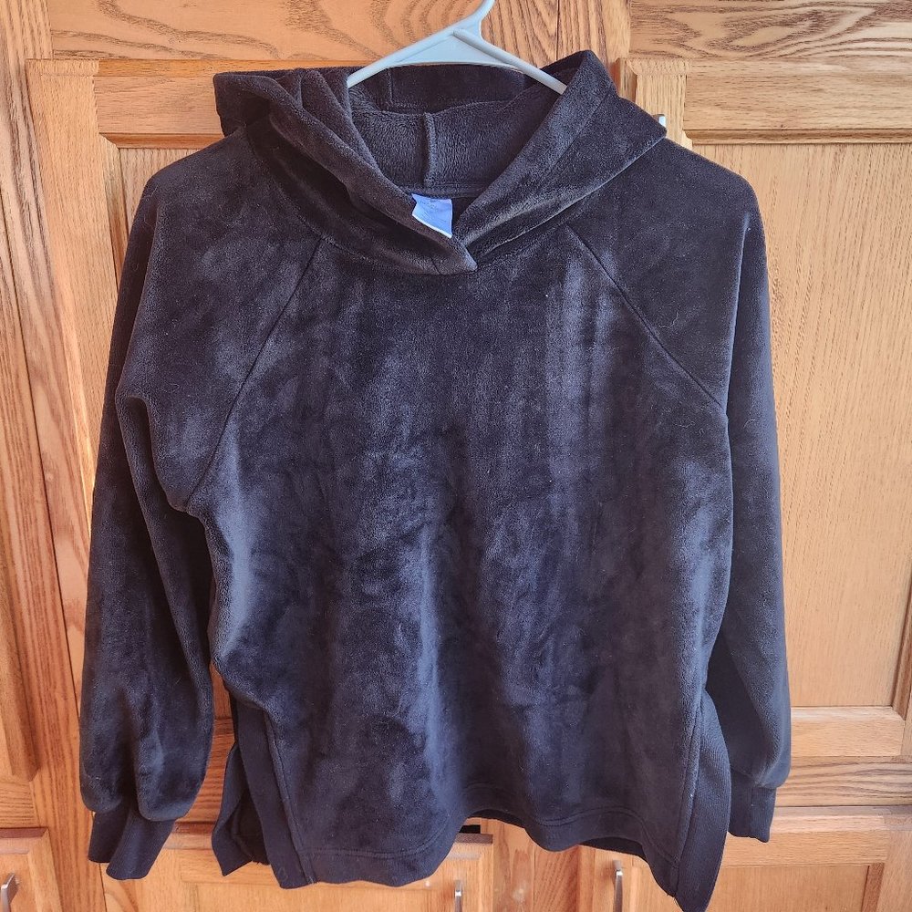 Makers Mark Black Plush Hoodie Women's Size Small